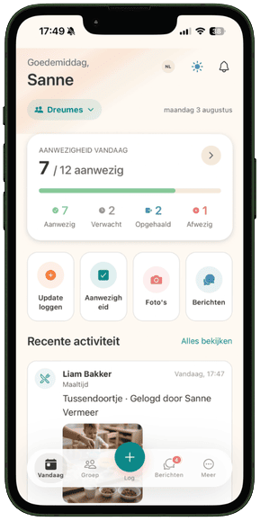 Medewerker-app voor dagrapporten